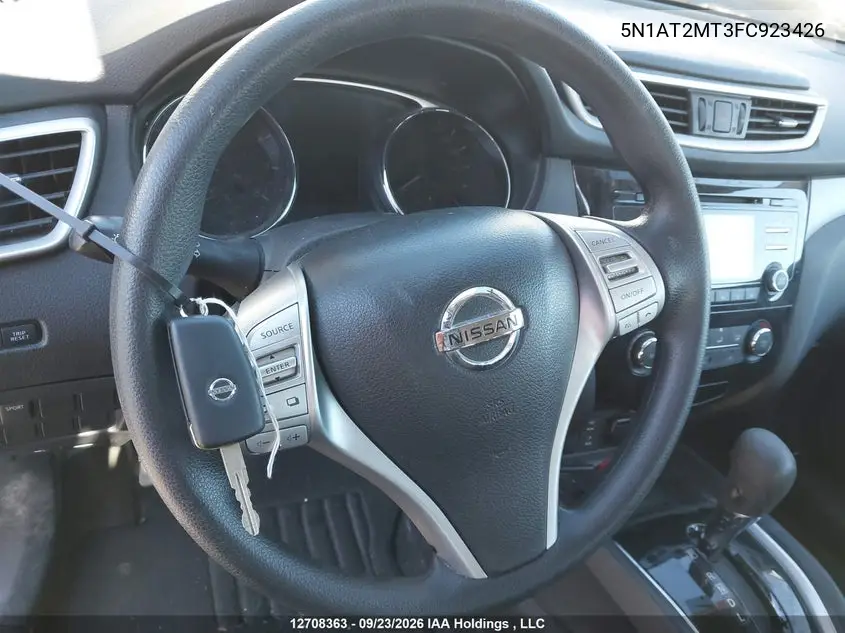 2015 NISSAN ROGUE VIN 5N1AT2MT3FC923426 — фото 10
