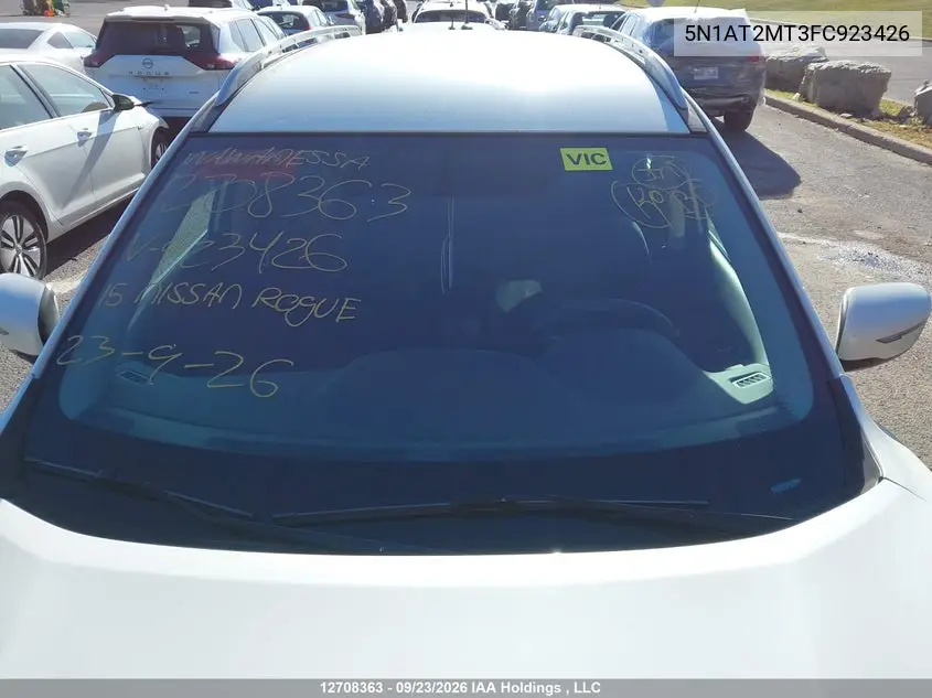 2015 NISSAN ROGUE VIN 5N1AT2MT3FC923426 — фото 16