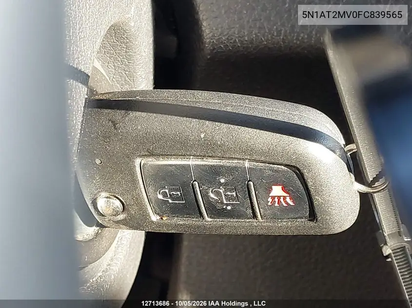 2015 NISSAN ROGUE VIN 5N1AT2MV0FC839565 — фото 10