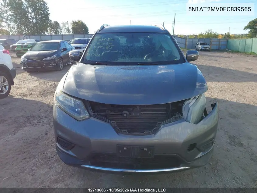 2015 NISSAN ROGUE VIN 5N1AT2MV0FC839565 — фото 12