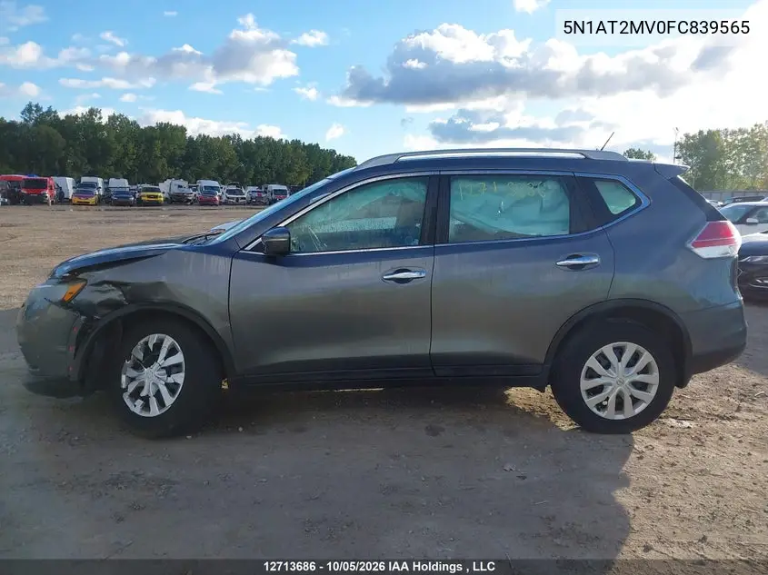 2015 NISSAN ROGUE VIN 5N1AT2MV0FC839565 — фото 14
