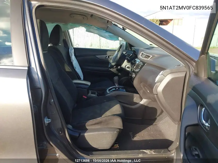 2015 NISSAN ROGUE VIN 5N1AT2MV0FC839565 — фото 5