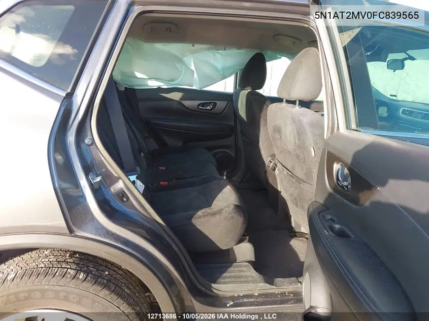 2015 NISSAN ROGUE VIN 5N1AT2MV0FC839565 — фото 8