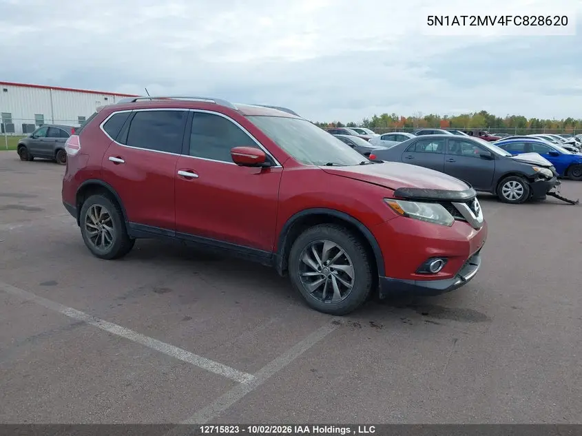NISSAN ROGUE 2015, VIN 5N1AT2MV4FC828620