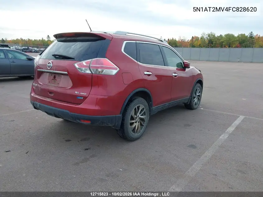 2015 NISSAN ROGUE VIN 5N1AT2MV4FC828620 — фото 4
