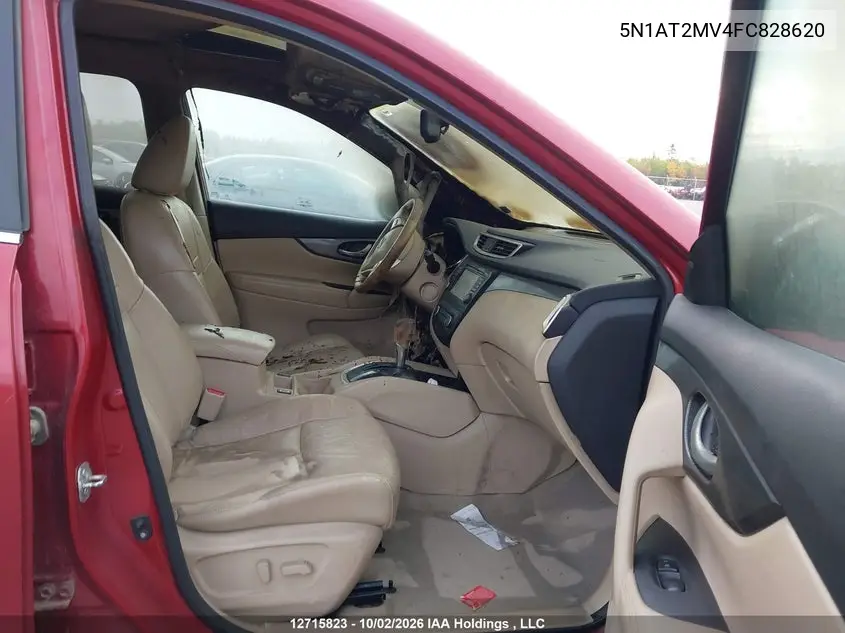 2015 NISSAN ROGUE VIN 5N1AT2MV4FC828620 — фото 5