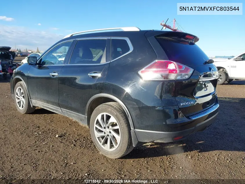 2015 NISSAN ROGUE VIN 5N1AT2MVXFC803544 — фото 3