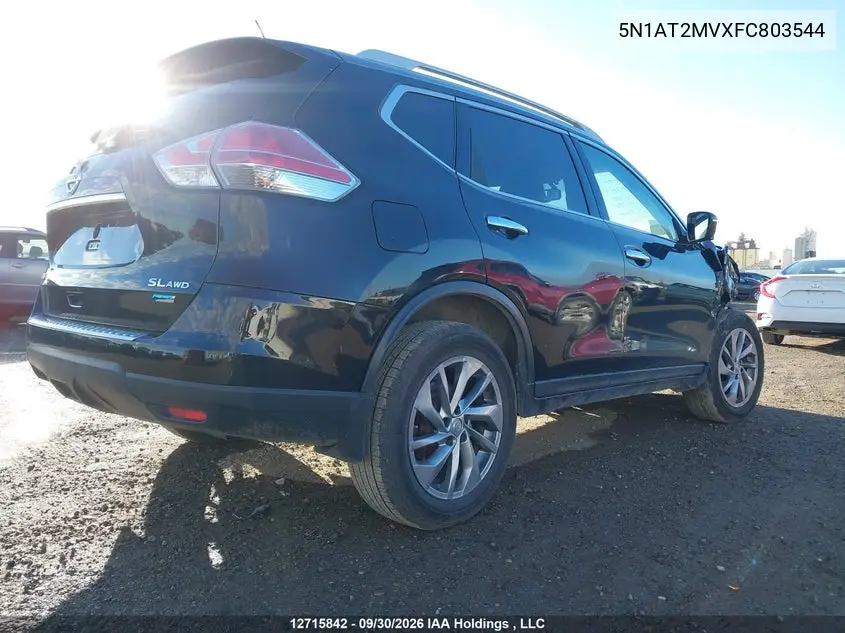 2015 NISSAN ROGUE VIN 5N1AT2MVXFC803544 — фото 4