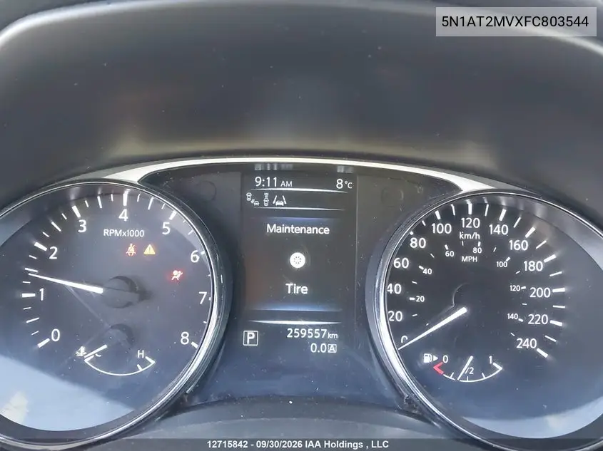 2015 NISSAN ROGUE VIN 5N1AT2MVXFC803544 — фото 7