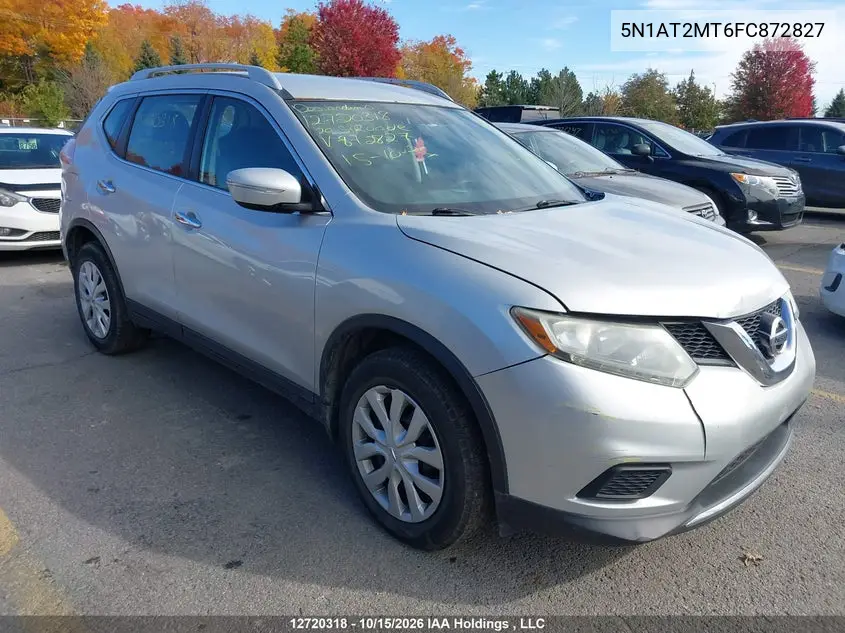 NISSAN ROGUE 2015, VIN 5N1AT2MT6FC872827