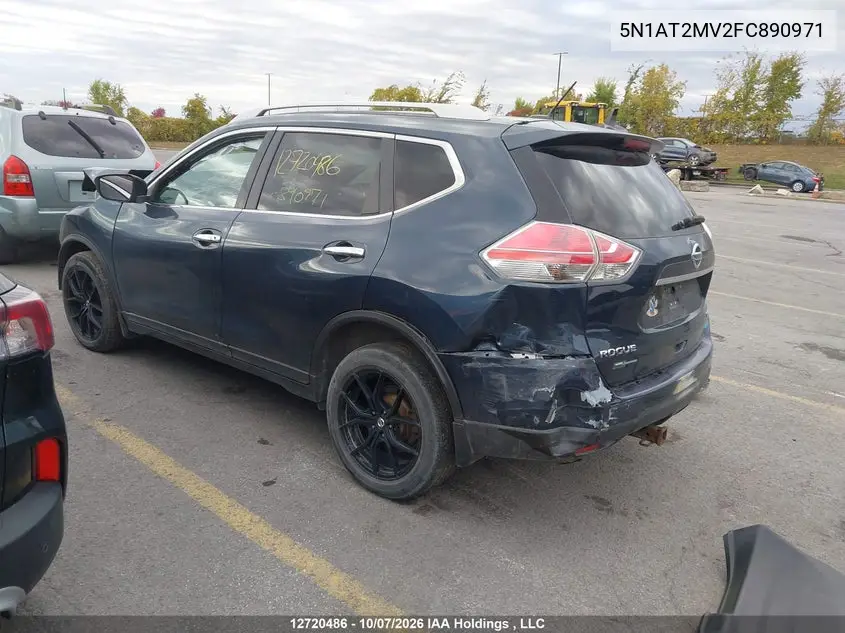 2015 NISSAN ROGUE VIN 5N1AT2MV2FC890971 — фото 3