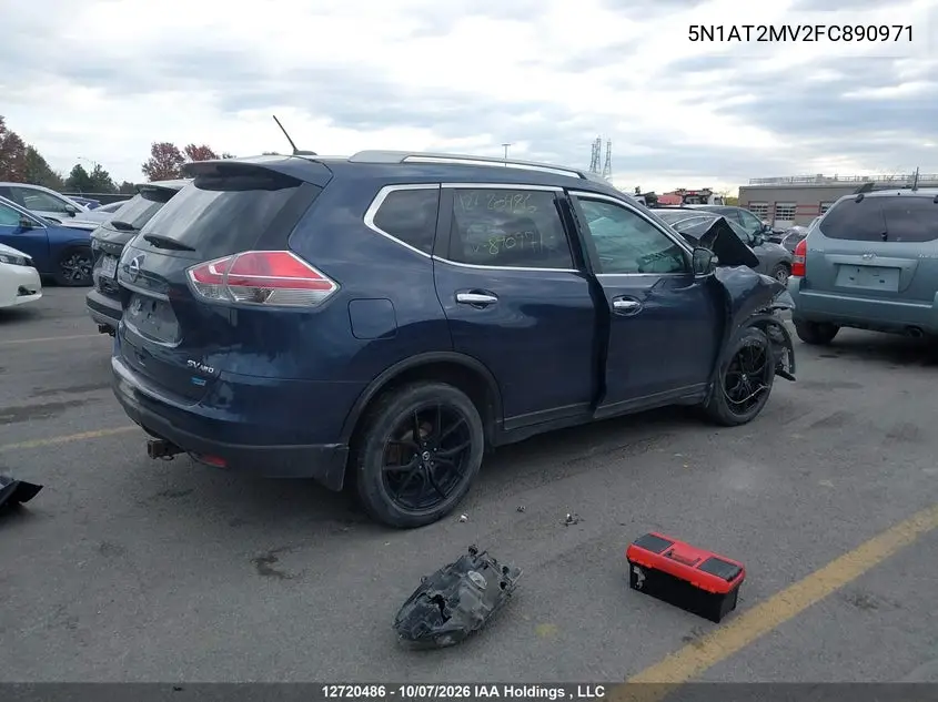 2015 NISSAN ROGUE VIN 5N1AT2MV2FC890971 — фото 4