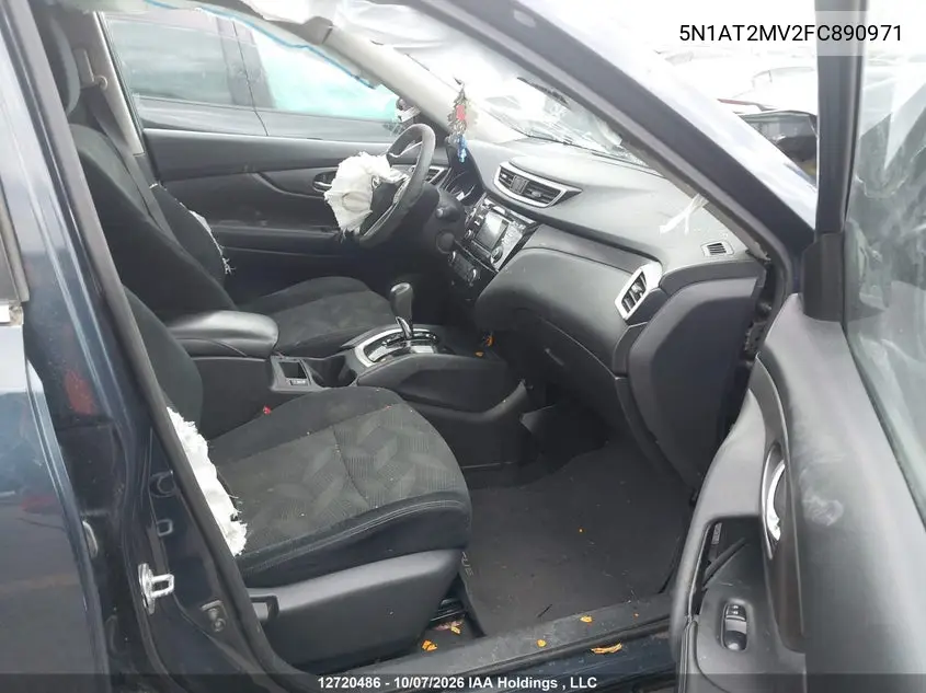 2015 NISSAN ROGUE VIN 5N1AT2MV2FC890971 — фото 5