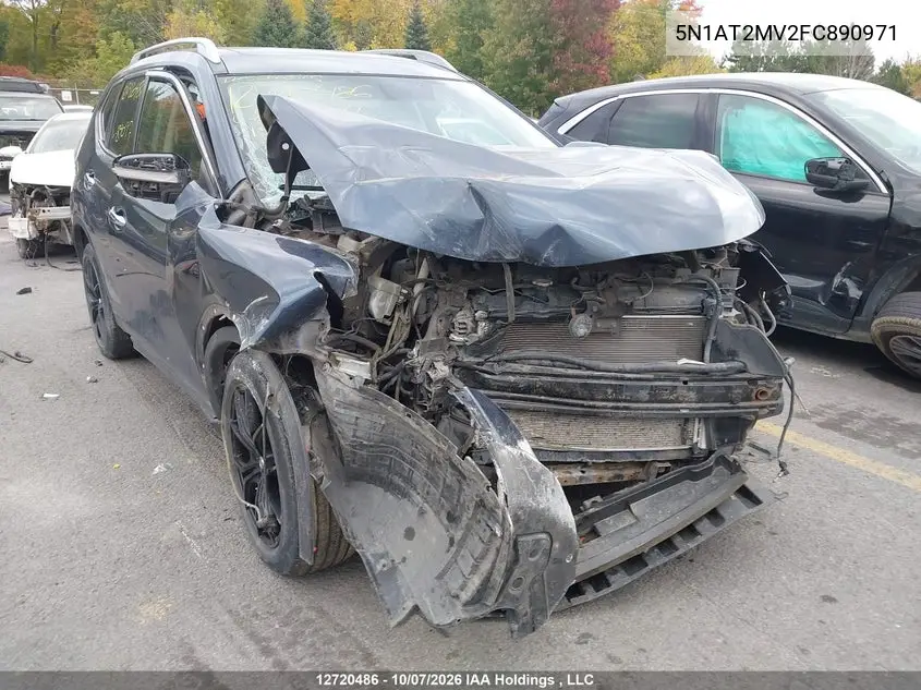 2015 NISSAN ROGUE VIN 5N1AT2MV2FC890971 — фото 6