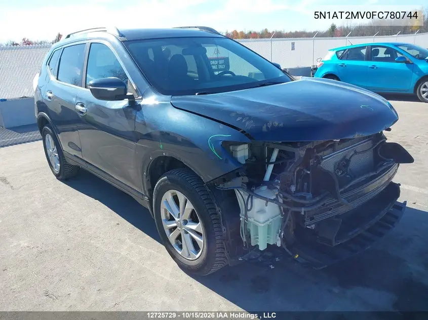 NISSAN ROGUE 2015, VIN 5N1AT2MV0FC780744