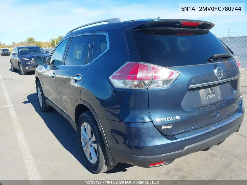 2015 NISSAN ROGUE VIN 5N1AT2MV0FC780744 — фото 3