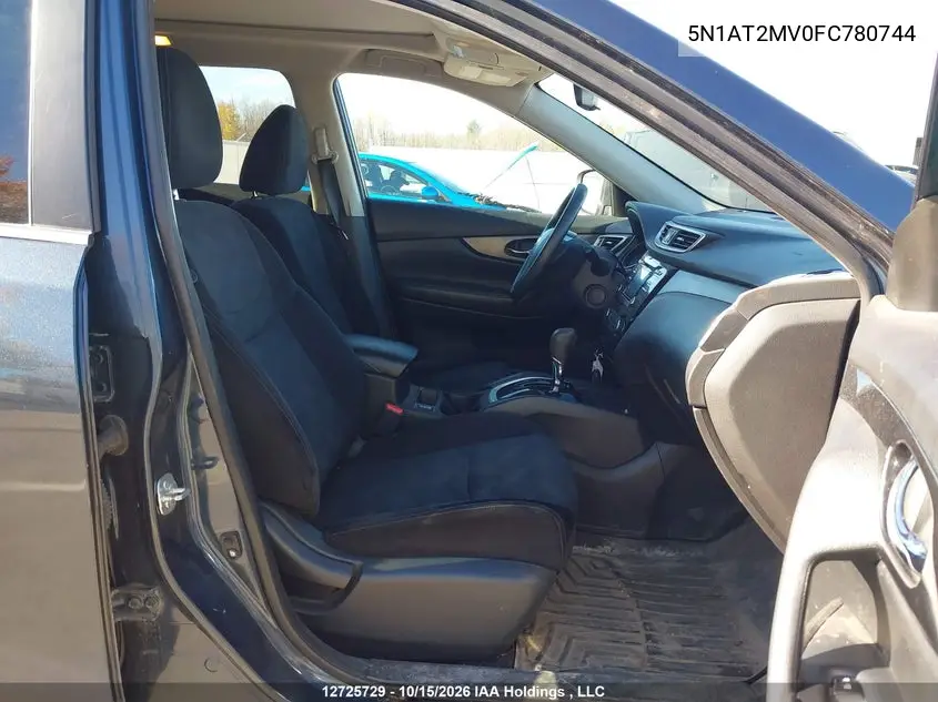 2015 NISSAN ROGUE VIN 5N1AT2MV0FC780744 — фото 5