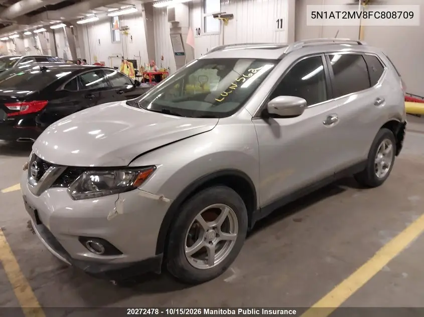 2015 NISSAN ROGUE VIN 5N1AT2MV8FC808709 — фото 2