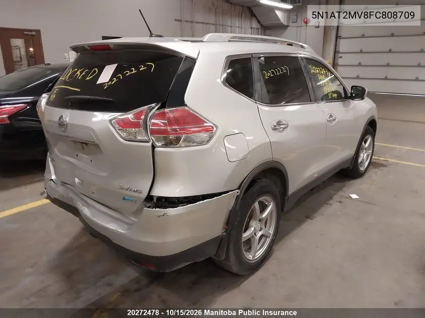 2015 NISSAN ROGUE VIN 5N1AT2MV8FC808709 — фото 4