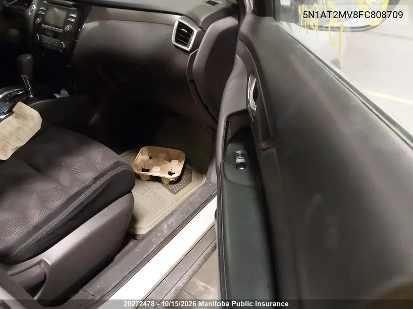 2015 NISSAN ROGUE VIN 5N1AT2MV8FC808709 — фото 5