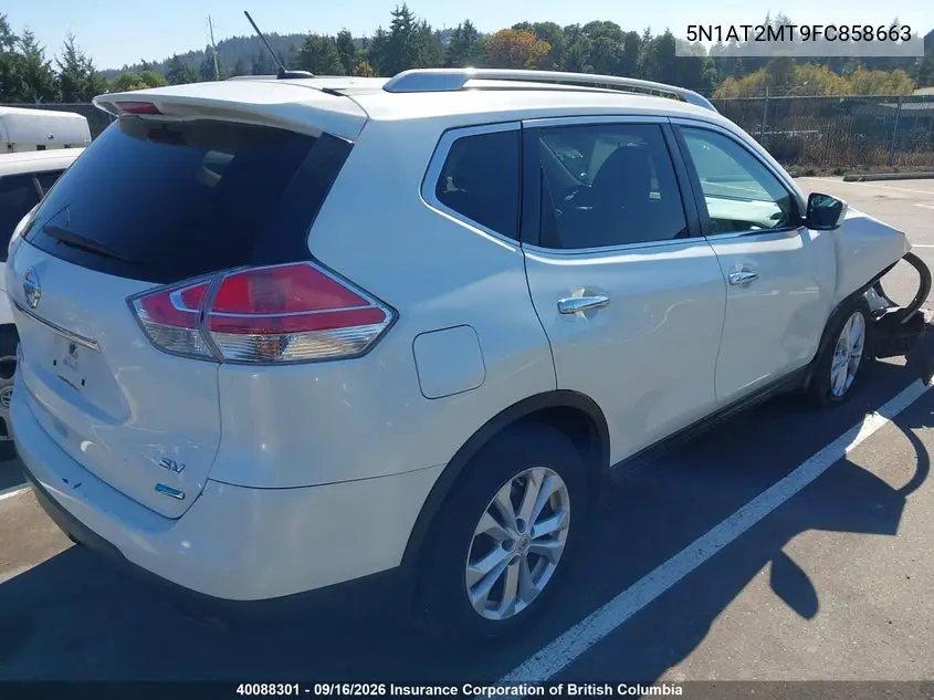 2015 NISSAN ROGUE VIN 5N1AT2MT9FC858663 — фото 4
