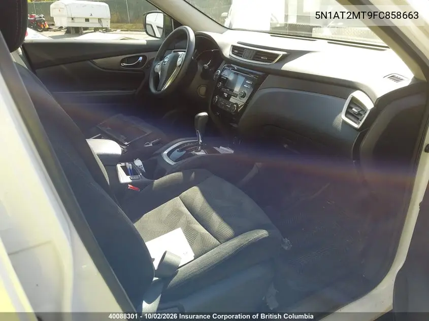 2015 NISSAN ROGUE VIN 5N1AT2MT9FC858663 — фото 5