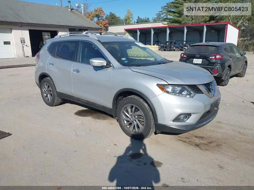 NISSAN ROGUE 2015, VIN 5N1AT2MV8FC805423