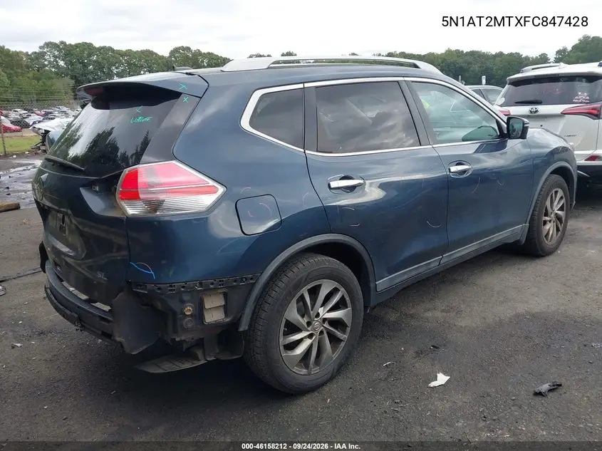 2015 NISSAN ROGUE VIN 5N1AT2MTXFC847428 — фото 4