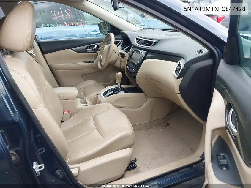 2015 NISSAN ROGUE VIN 5N1AT2MTXFC847428 — фото 5