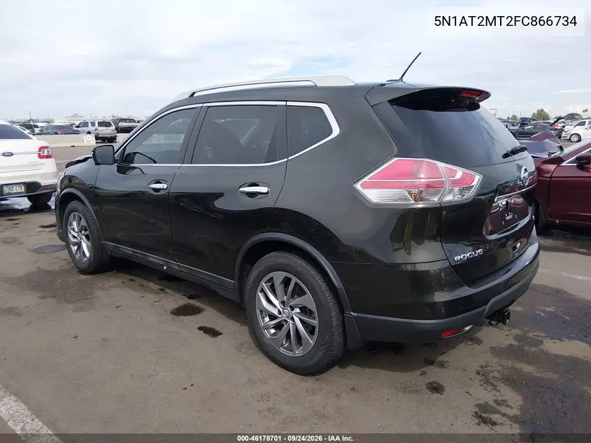 2015 NISSAN ROGUE VIN 5N1AT2MT2FC866734 — фото 3
