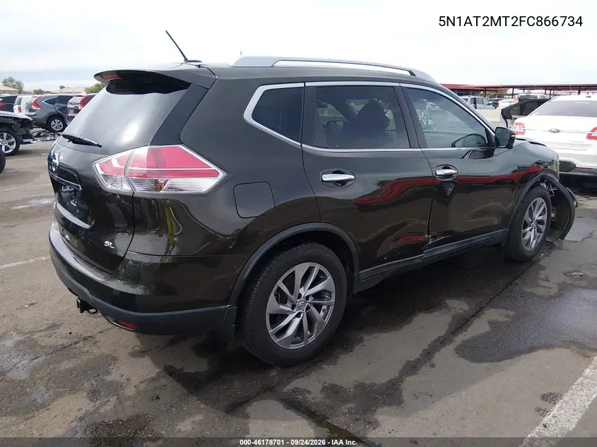 2015 NISSAN ROGUE VIN 5N1AT2MT2FC866734 — фото 4