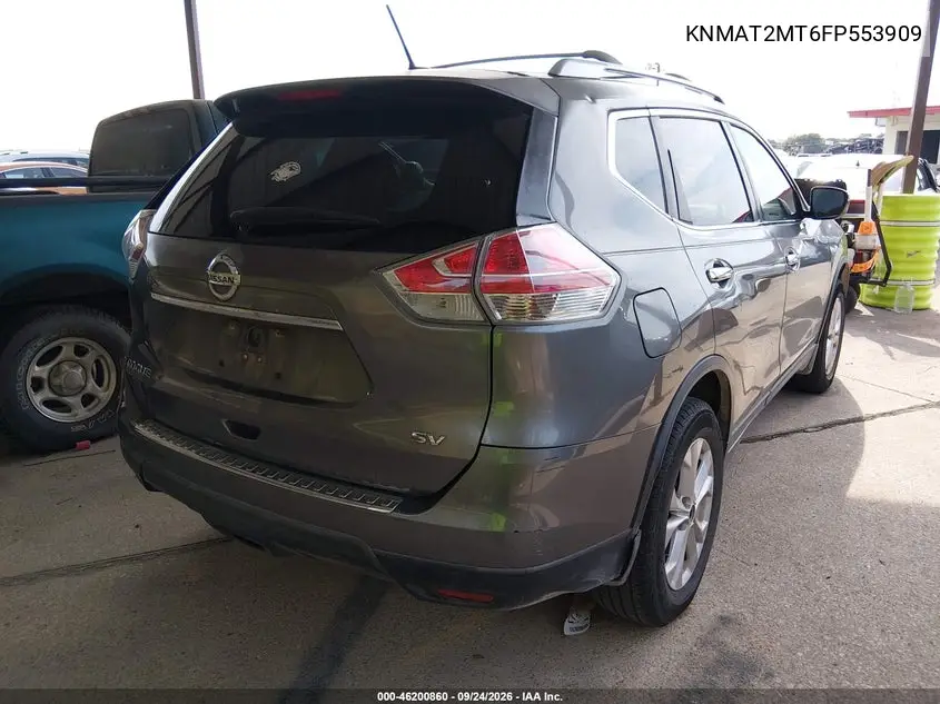 2015 NISSAN ROGUE VIN KNMAT2MT6FP553909 — фото 4