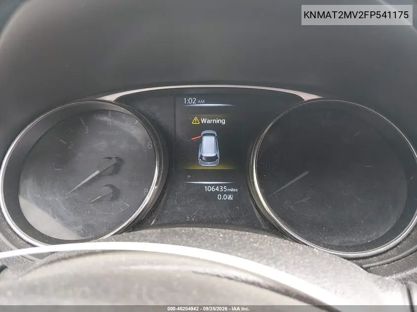 2015 NISSAN ROGUE VIN KNMAT2MV2FP541175 — фото 7