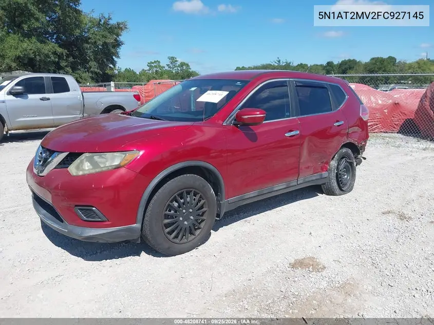 2015 NISSAN ROGUE VIN 5N1AT2MV2FC927145 — фото 2