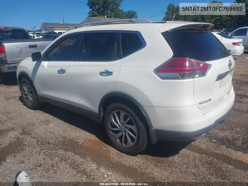 2015 NISSAN ROGUE VIN 5N1AT2MT0FC769693 — фото 3