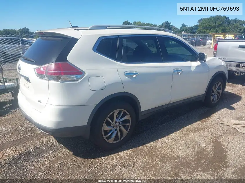2015 NISSAN ROGUE VIN 5N1AT2MT0FC769693 — фото 4