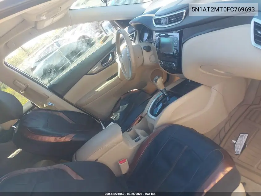 2015 NISSAN ROGUE VIN 5N1AT2MT0FC769693 — фото 5