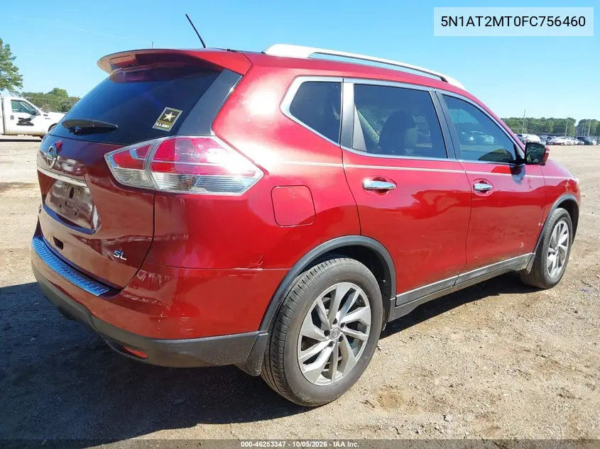 2015 NISSAN ROGUE VIN 5N1AT2MT0FC756460 — фото 4