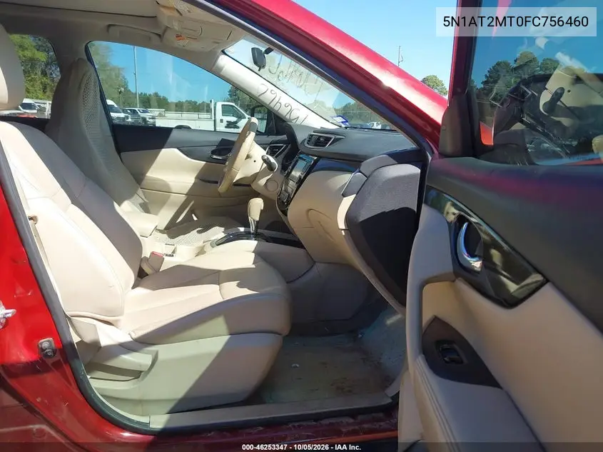 2015 NISSAN ROGUE VIN 5N1AT2MT0FC756460 — фото 5