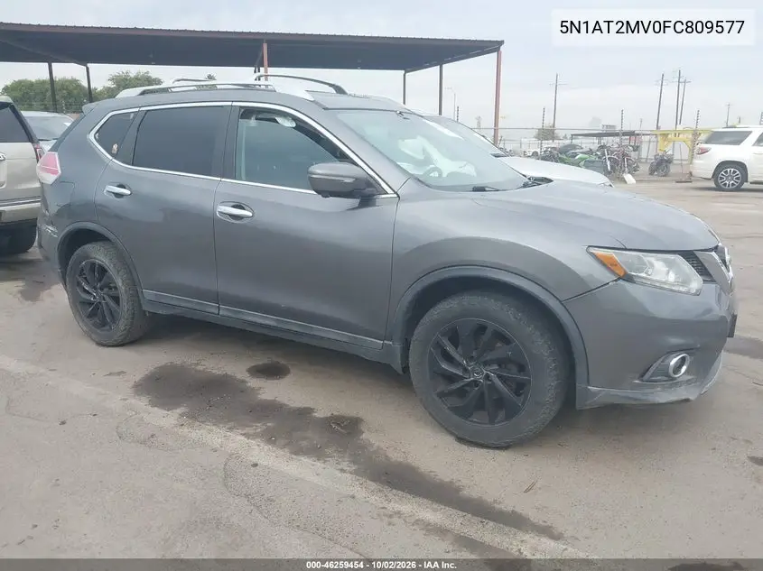 NISSAN ROGUE 2015, VIN 5N1AT2MV0FC809577