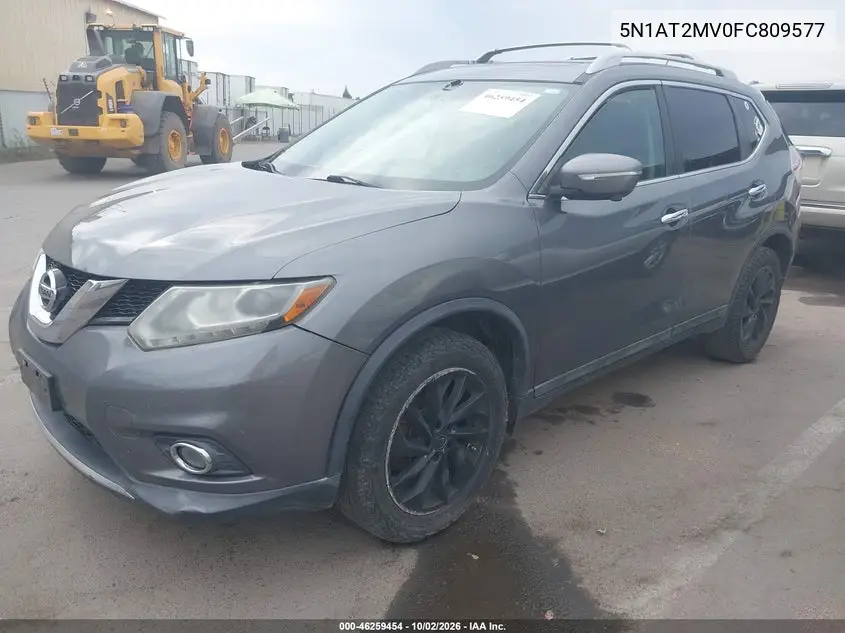 2015 NISSAN ROGUE VIN 5N1AT2MV0FC809577 — фото 2
