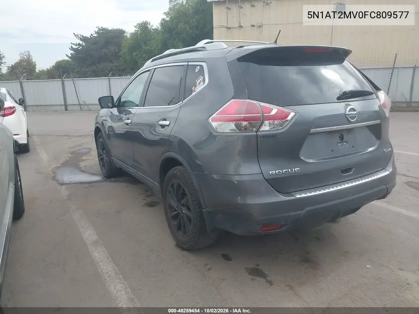 2015 NISSAN ROGUE VIN 5N1AT2MV0FC809577 — фото 3