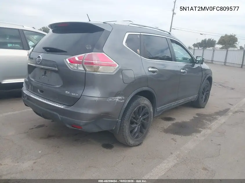 2015 NISSAN ROGUE VIN 5N1AT2MV0FC809577 — фото 4