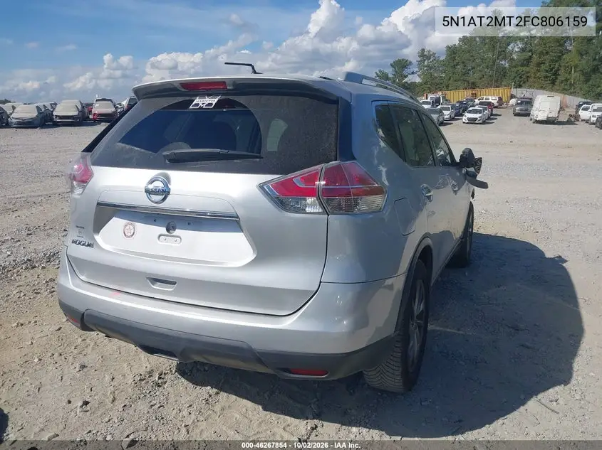 2015 NISSAN ROGUE VIN 5N1AT2MT2FC806159 — фото 4