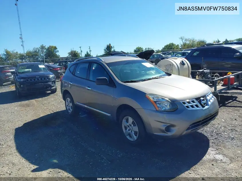 NISSAN ROGUE 2015, VIN JN8AS5MV0FW750834