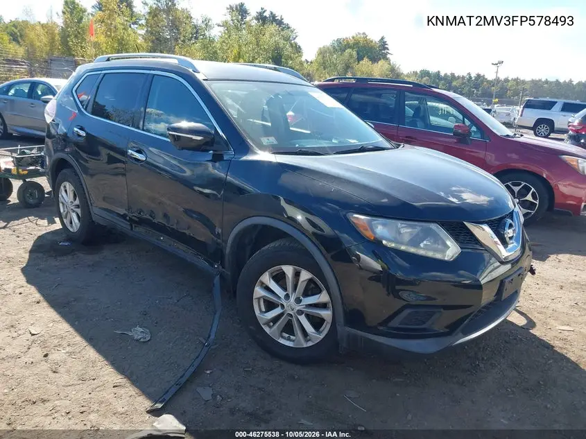 NISSAN ROGUE 2015, VIN KNMAT2MV3FP578493