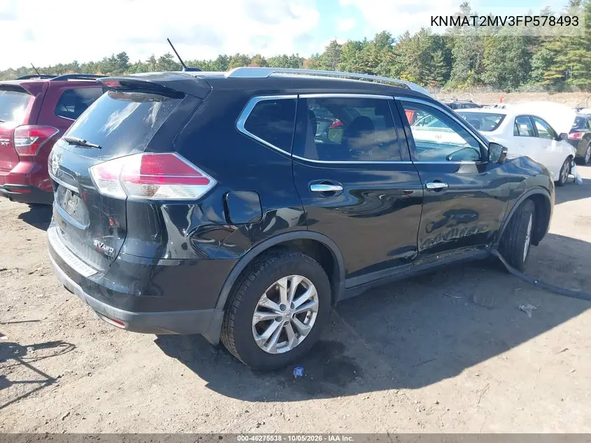 2015 NISSAN ROGUE VIN KNMAT2MV3FP578493 — фото 4