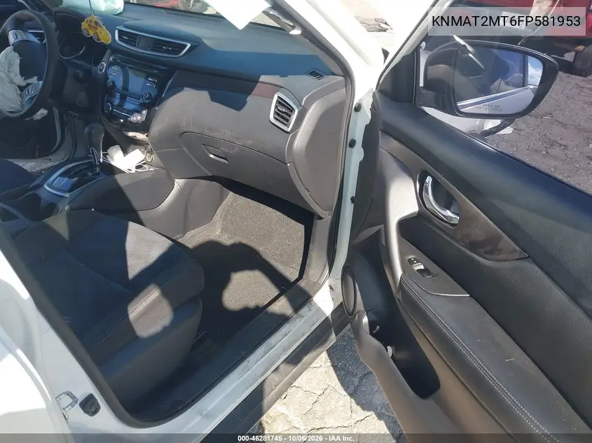 2015 NISSAN ROGUE VIN KNMAT2MT6FP581953 — фото 5