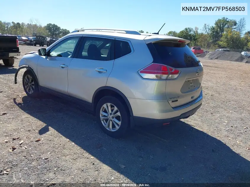 2015 NISSAN ROGUE VIN KNMAT2MV7FP568503 — фото 3