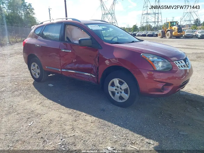 NISSAN ROGUE 2015, VIN JN8AS5MV2FW771443